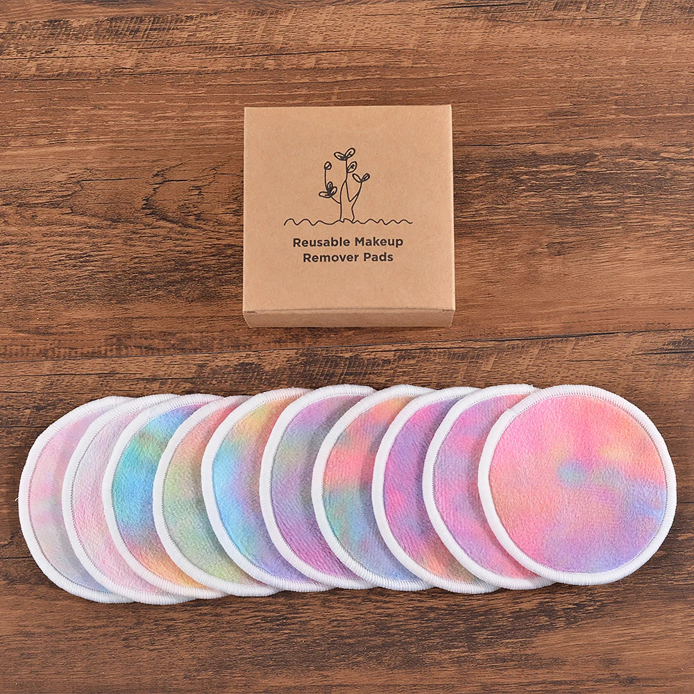 Reusable Bamboo Cotton Makeup Remover Pads – 10 Pack