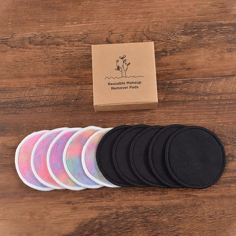 Reusable Bamboo Cotton Makeup Remover Pads – 10 Pack