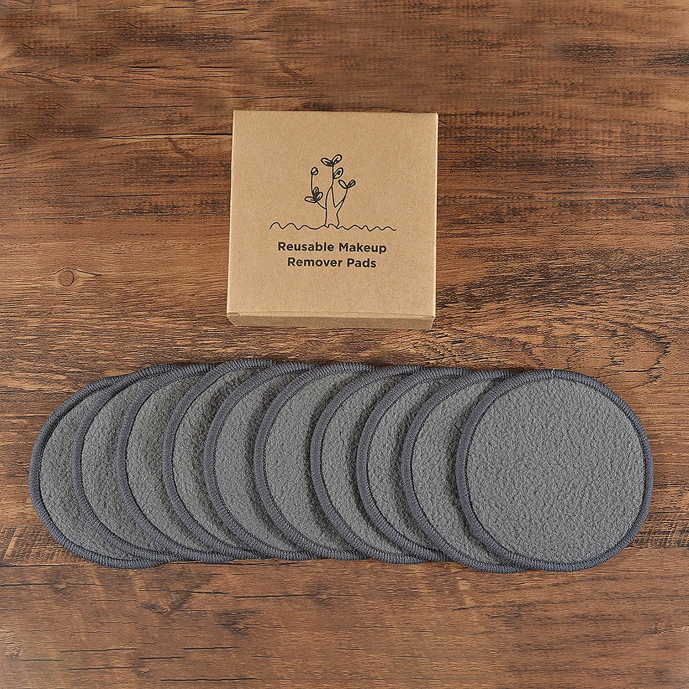 Reusable Bamboo Cotton Makeup Remover Pads – 10 Pack