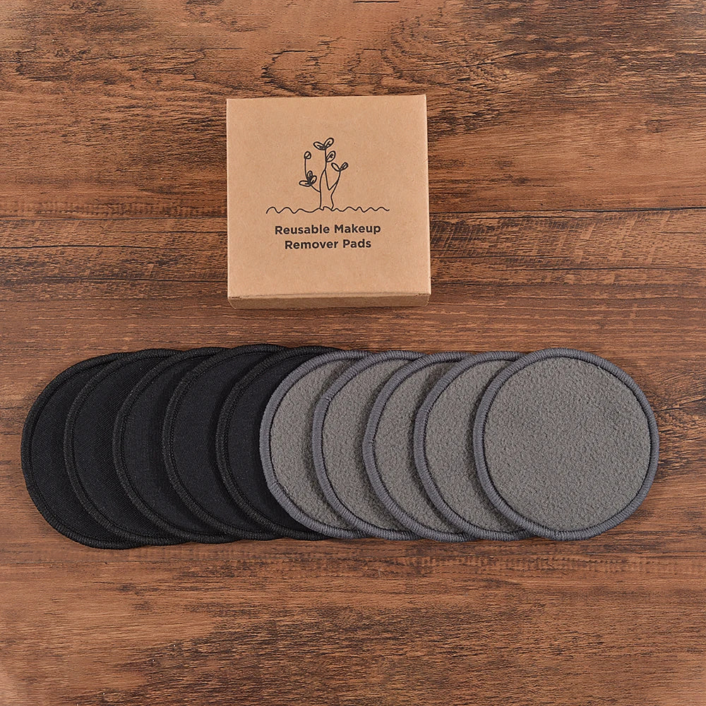 Reusable Bamboo Cotton Makeup Remover Pads – 10 Pack