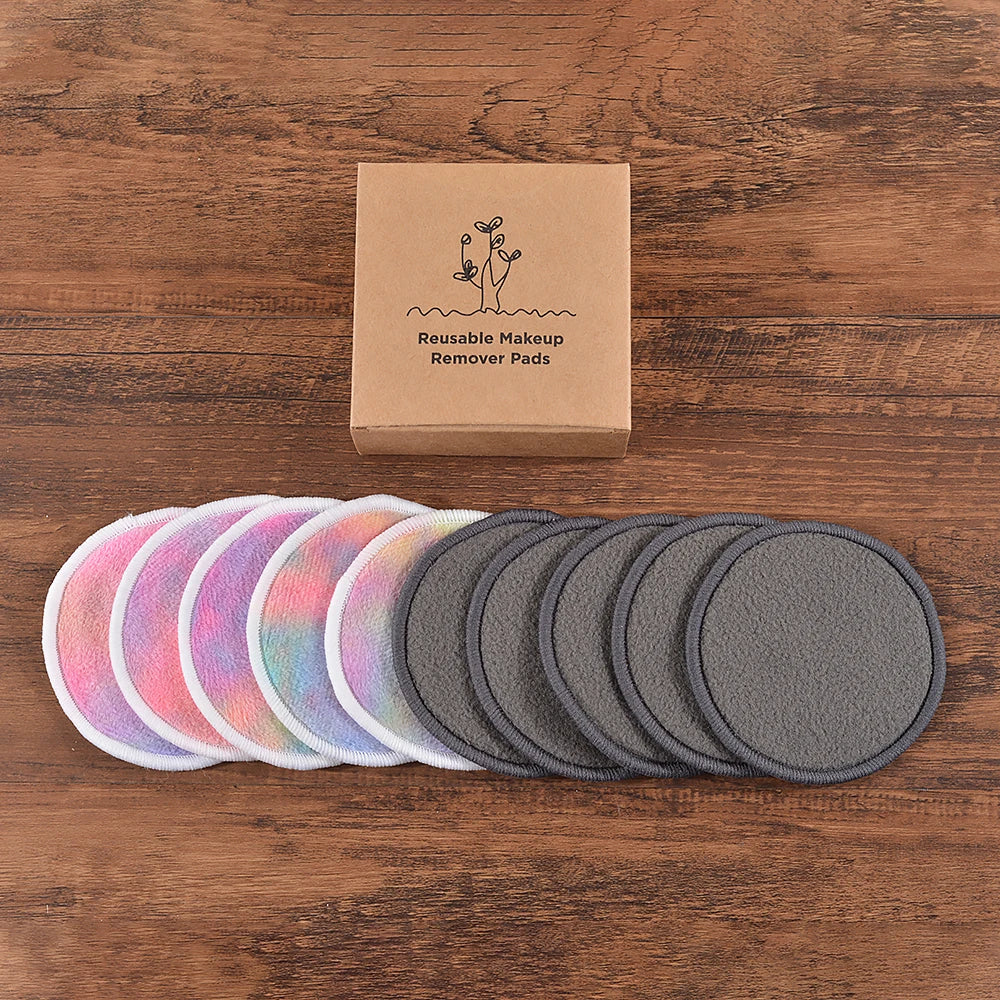 Reusable Bamboo Cotton Makeup Remover Pads – 10 Pack