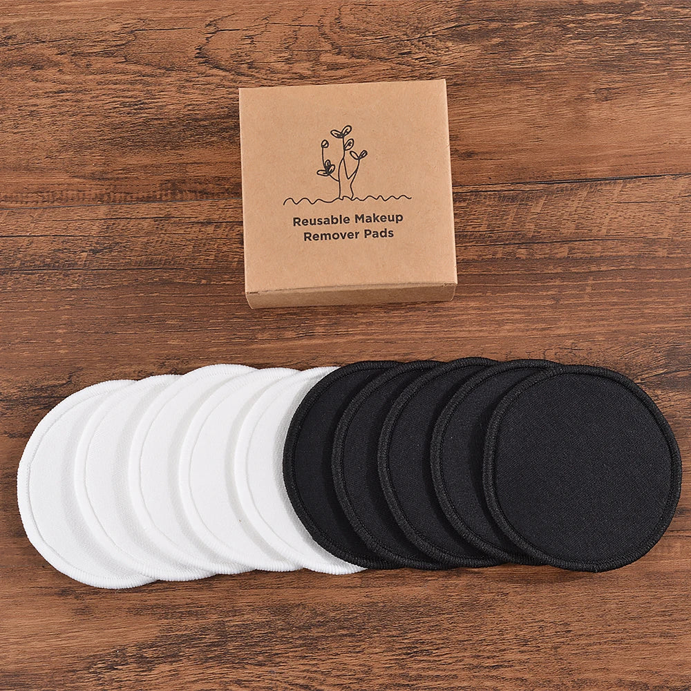 Reusable Bamboo Cotton Makeup Remover Pads – 10 Pack