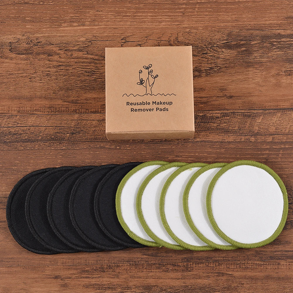 Reusable Bamboo Cotton Makeup Remover Pads – 10 Pack