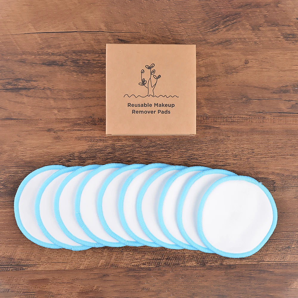 Reusable Bamboo Cotton Makeup Remover Pads – 10 Pack